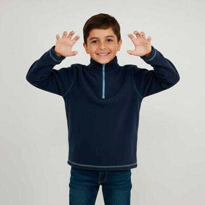 Imagen 2 del producto Polerón Polar Niño Chess Azul, Burdeo, Gris Mel, Print 1