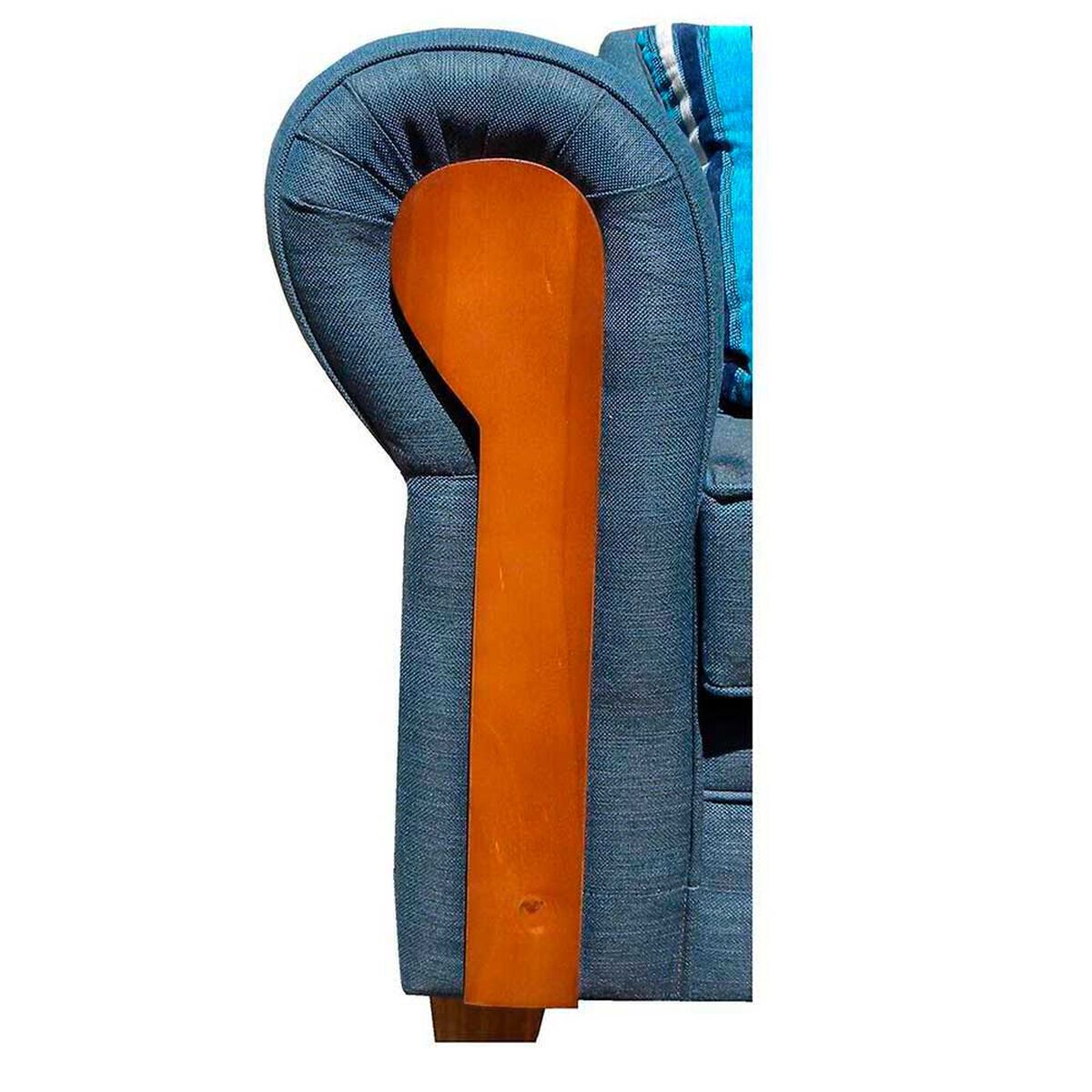 Juego de Living Almore Acapulco Sof&aacute; 3 Cuerpos + Sof&aacute; 2 Cuerpos Azul