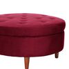 Pouf Latam Home Paris Tela Velvet Burdeo