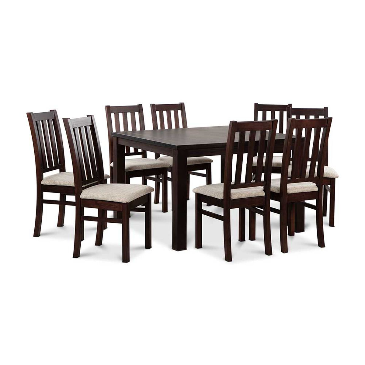 Juego de Comedor CIC Ñuble Chocolate 8 Sillas