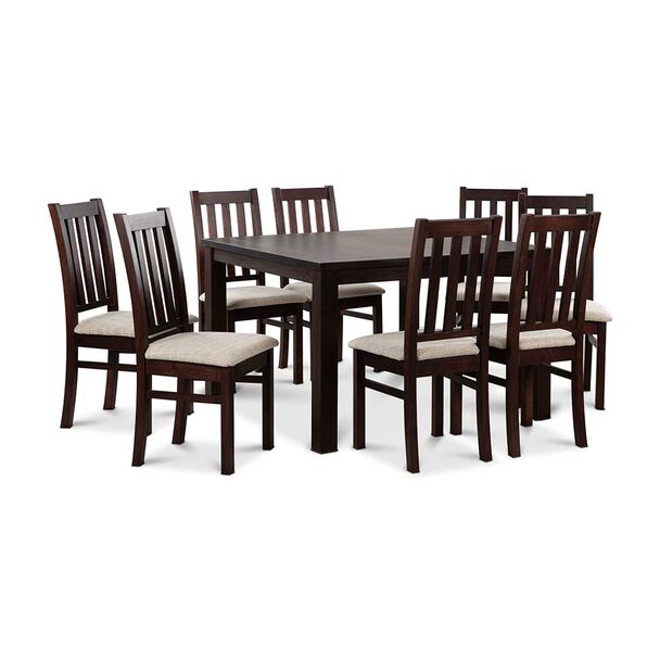 Juego de Comedor CIC Ñuble Chocolate 8 Sillas