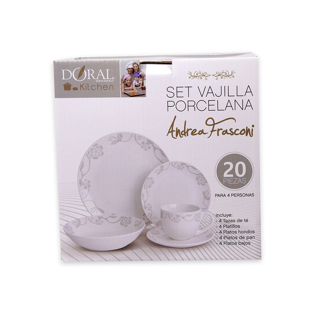 Vajilla Doral Vi 20 Piezas