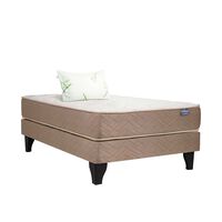 Cama Europea Celta 1 Plaza Bamboo + Almohada