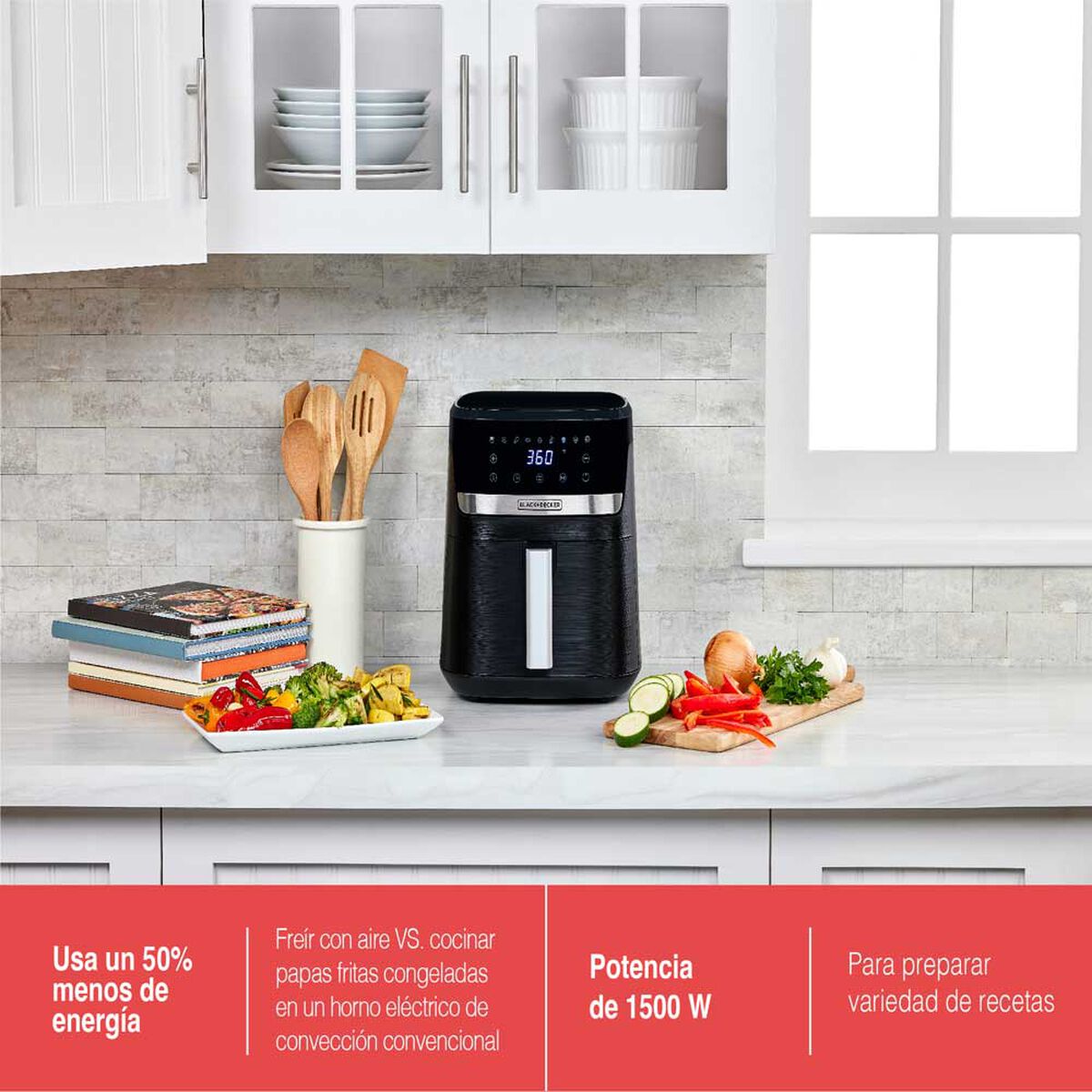 Freidora de Aire Black & Decker AFBD62-1BDCL 5,5 lts.