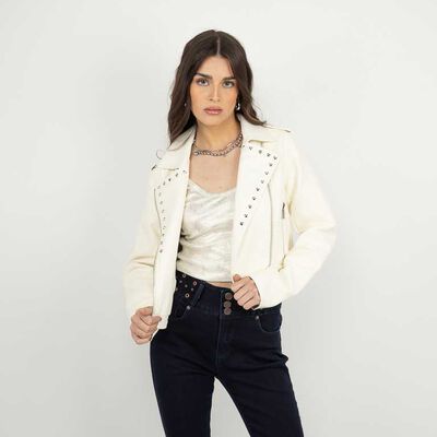 Chaqueta Biker Ecocuero Mujer Soviet