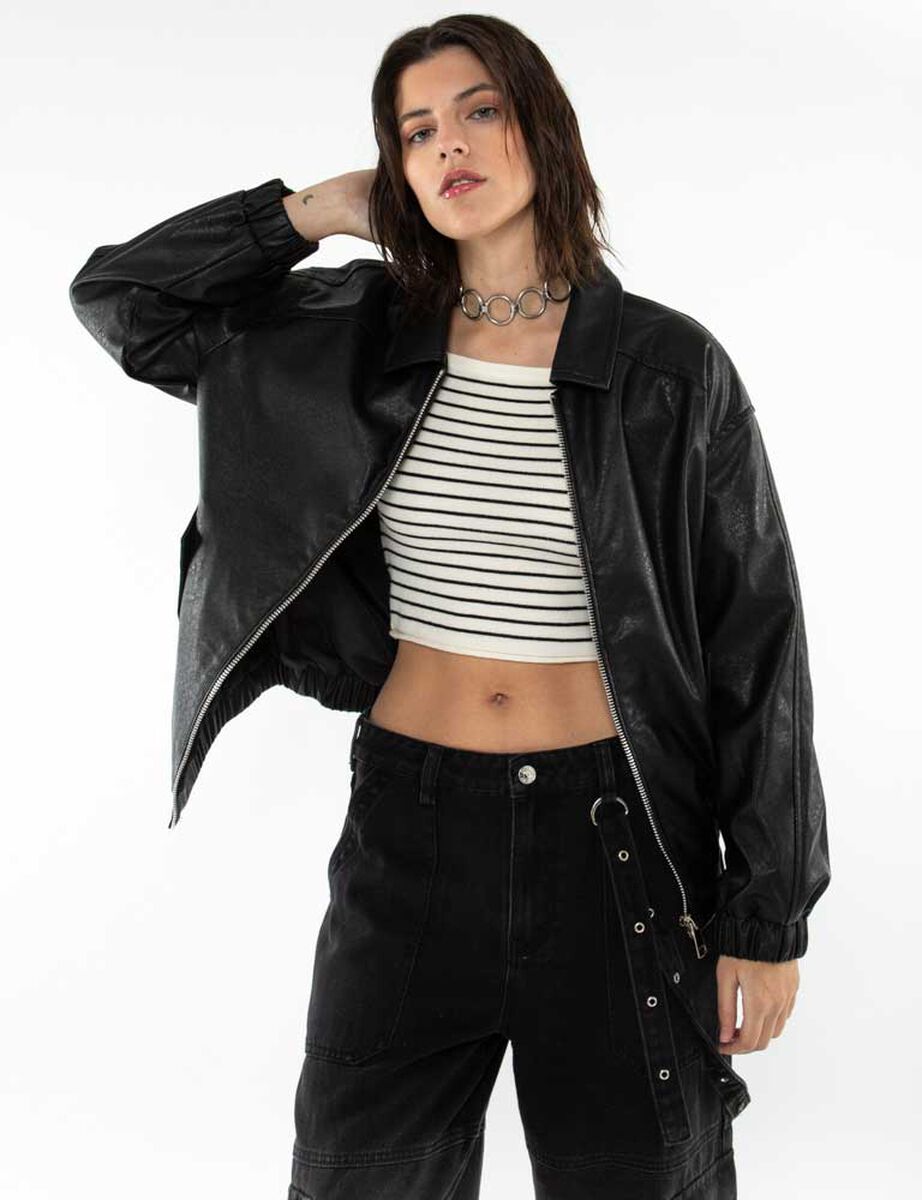 Chaqueta Ecocuero Mujer Icono