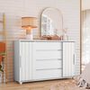 C&oacute;moda Vekkahome Evidenza 4 Cajones Blanco