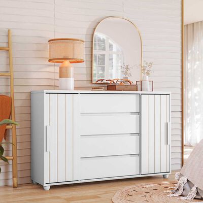 C&oacute;moda Vekkahome Evidenza 4 Cajones Blanco