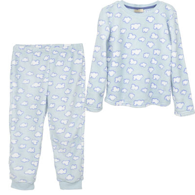 Imagen 1 del producto Conjunto Pijama Polar Niña Chess Celeste, Rosa