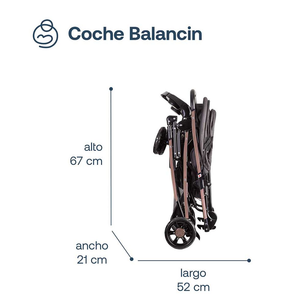 Coche Balancin Dorado Bebesit