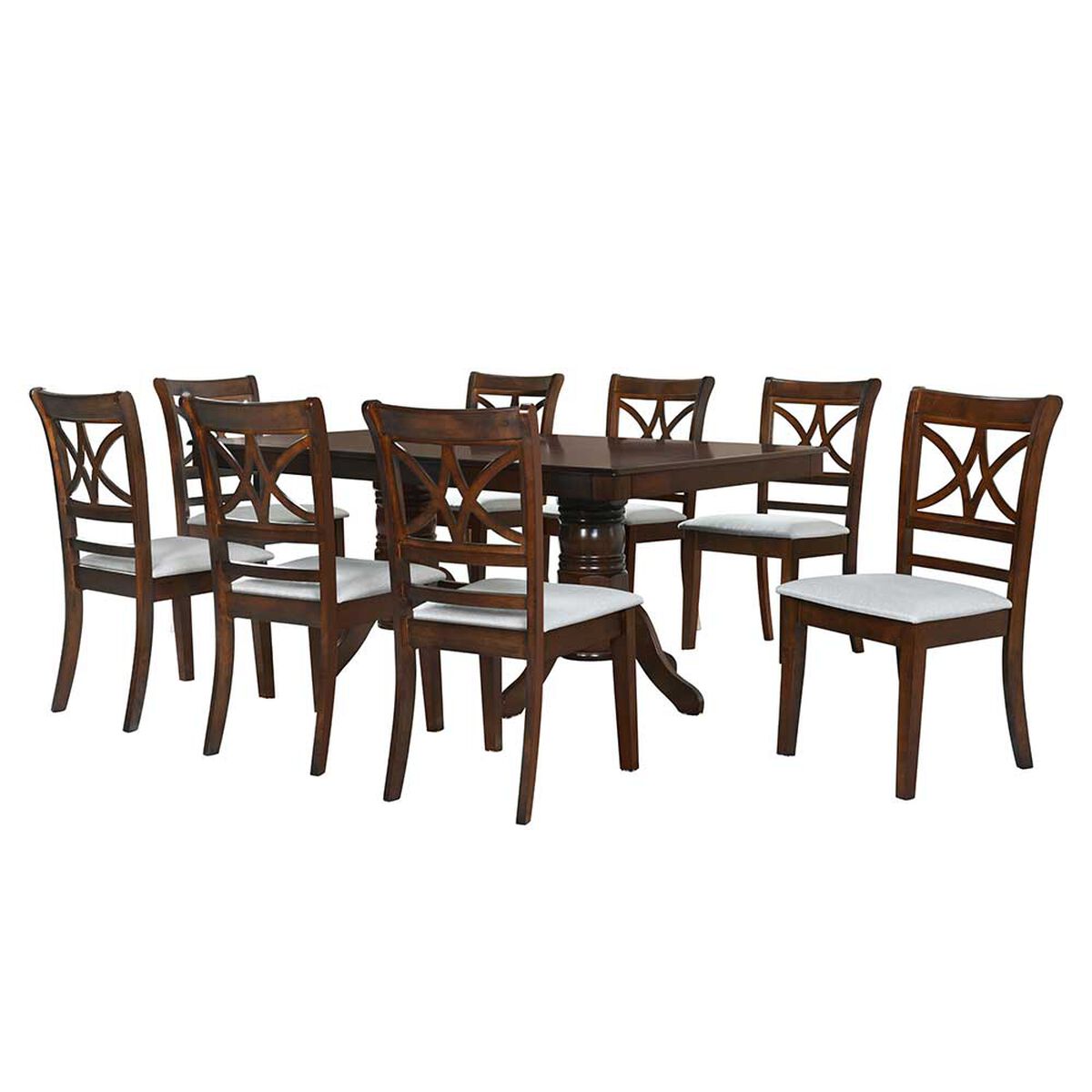 Juego de Comedor Zoy Home Holbox 8 Sillas Beige