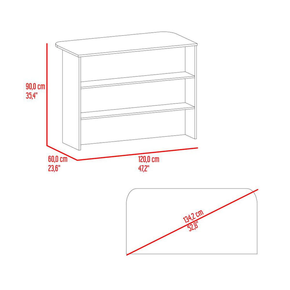 Barra Auxiliar de Cocina Tuhome Fendi Blanco Mqz-Milan