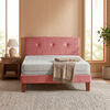 Cama Europea Latam Home 1,5 Plazas Zen Best Palo Rosa + Respaldo