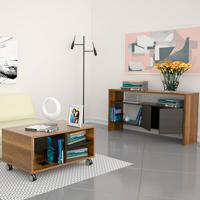 TUHOME Mesa de Centro + Arrimo TuHome Classic Color