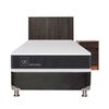 Box Spring CIC 1,5 Plazas Ortopedic + Respaldo + Velador