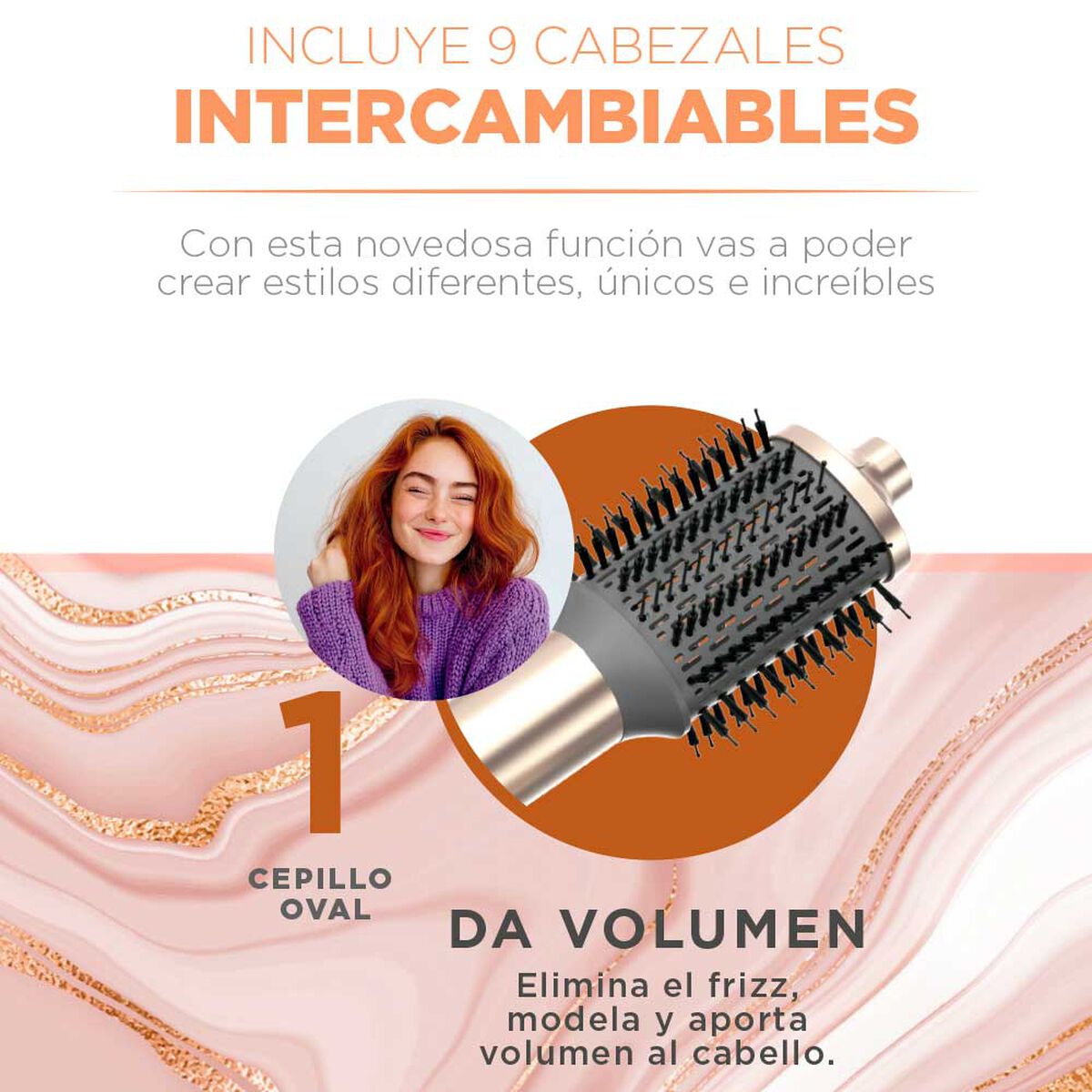 Cepillo Secador Multistyler Radiant UniQ 9 en 1 Gama Italy