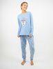 Pijama Larga Algod&oacute;n Manga Larga Mujer Icono