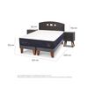 Cama Europea CIC Base Dividida 2 Plazas Súper Premium + Respaldo + 2 Veladores Gales