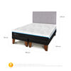 Cama Europea CIC Green Infinity King + 1 Respaldo Ganges