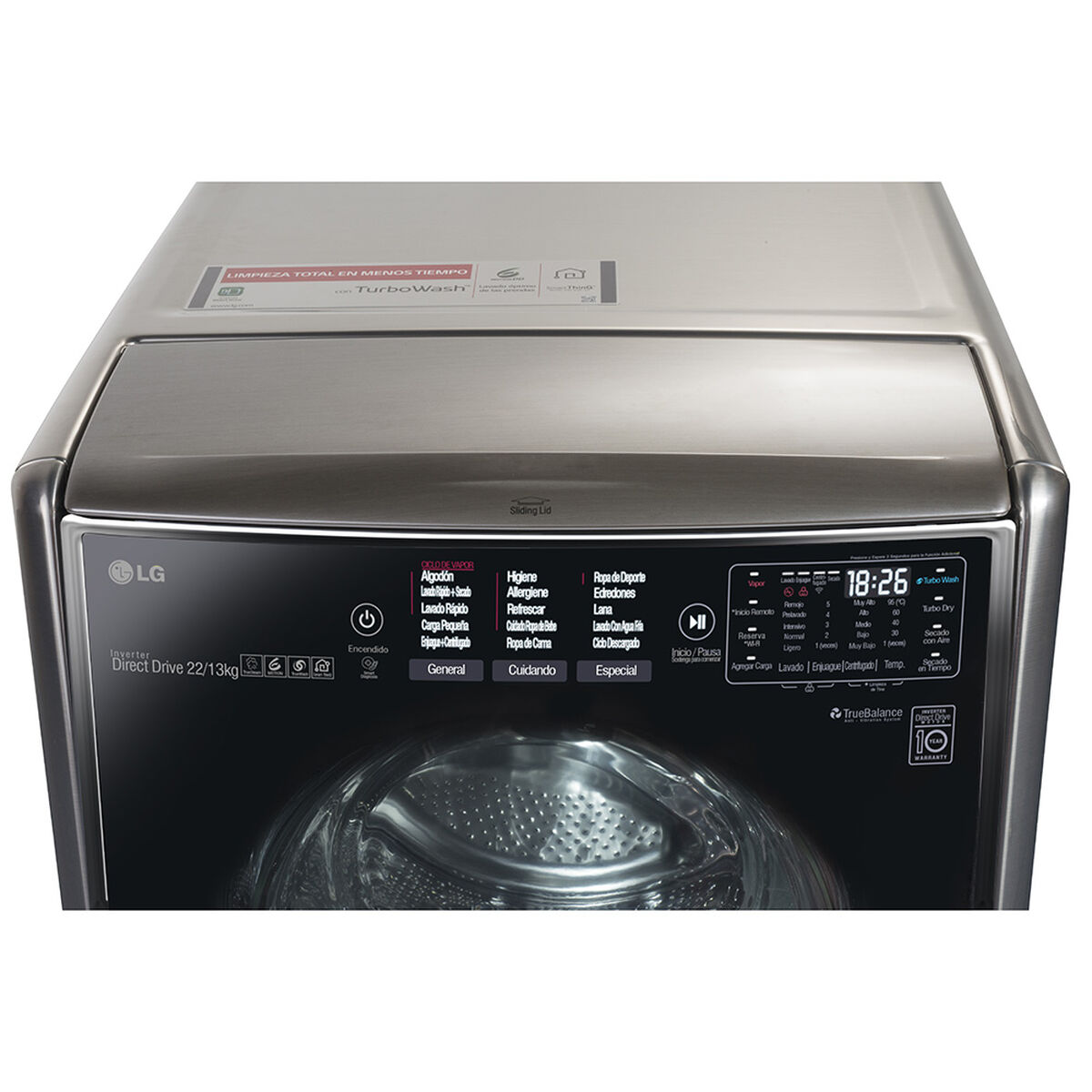 Lavadora Secadora LG WD22VTS6 22/13 kg.