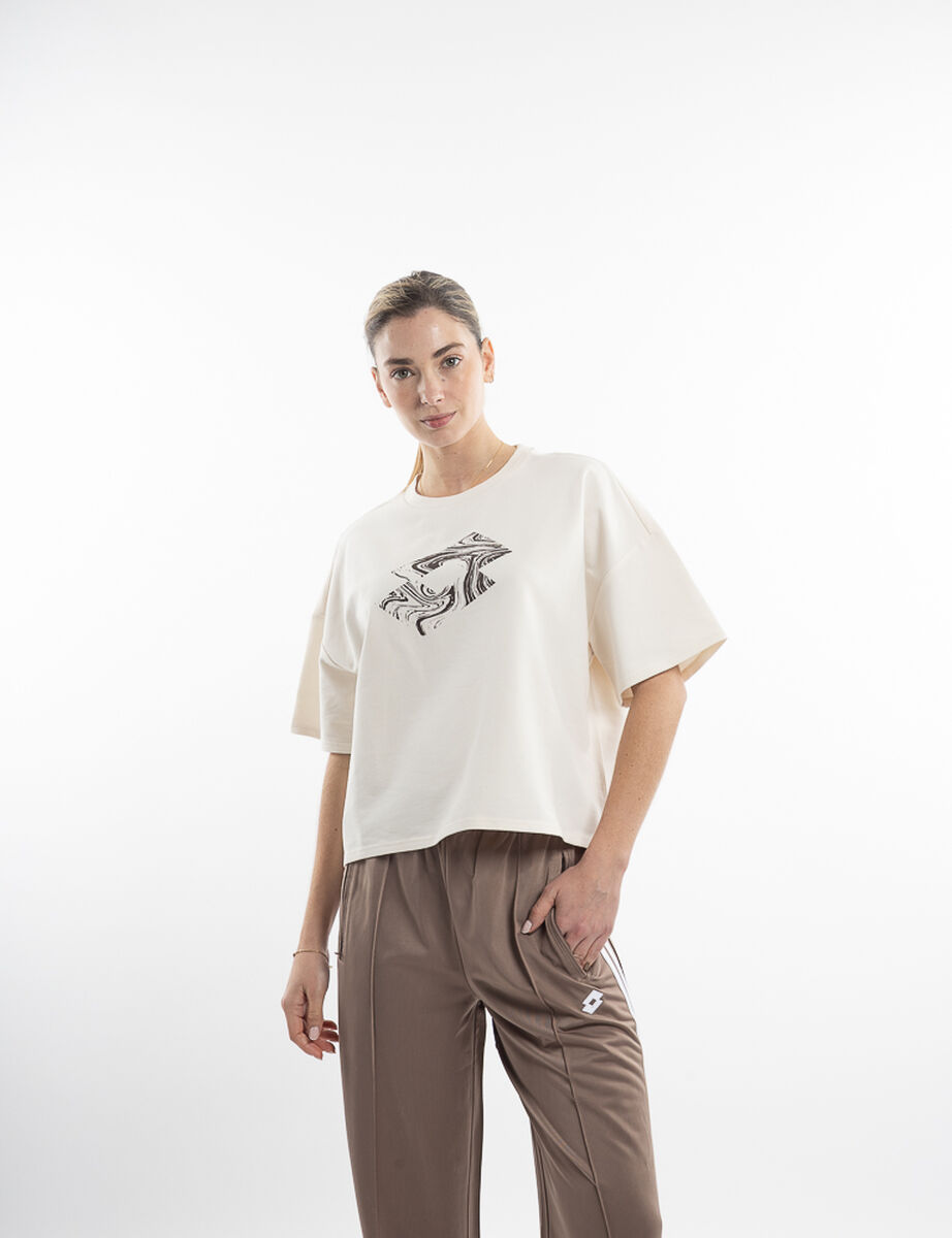 Polera Manga Corta Crop Mujer Lotto Strada
