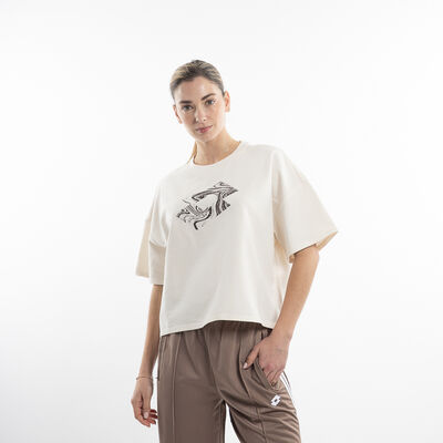 Polera Manga Corta Crop Mujer Lotto Strada
