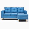 Sofá Seccional Kea Infinity Tela 3 Cuerpos Azul