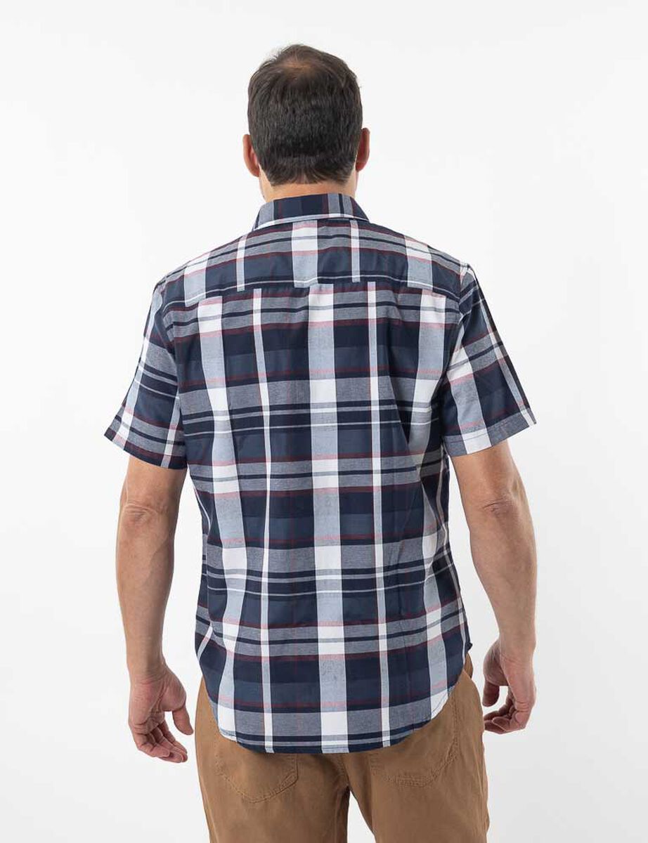 Camisa Tart&aacute;n Manga Corta Hombre Portman Club