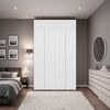 Combo Closet Tuhome 6 Puertas + M&oacute;dulo Superior Dreams Blanco