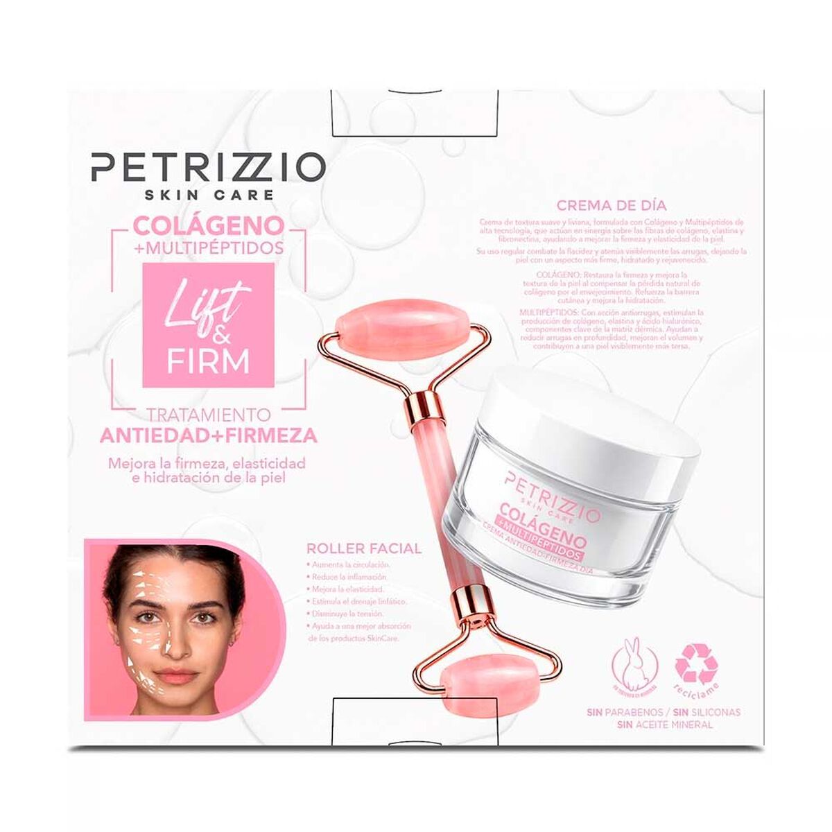 Crema D&iacute;a Lift & Firm Col&aacute;geno + Roller Facial Petrizzio