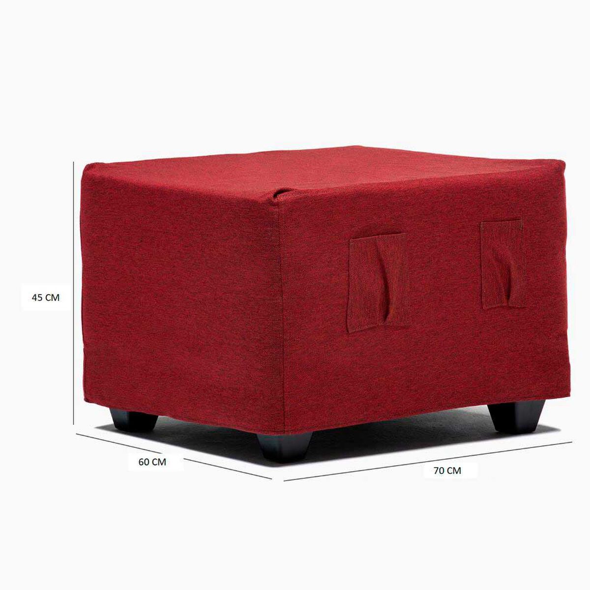 Pouf Cabsur Sorrento Tela Burdeo