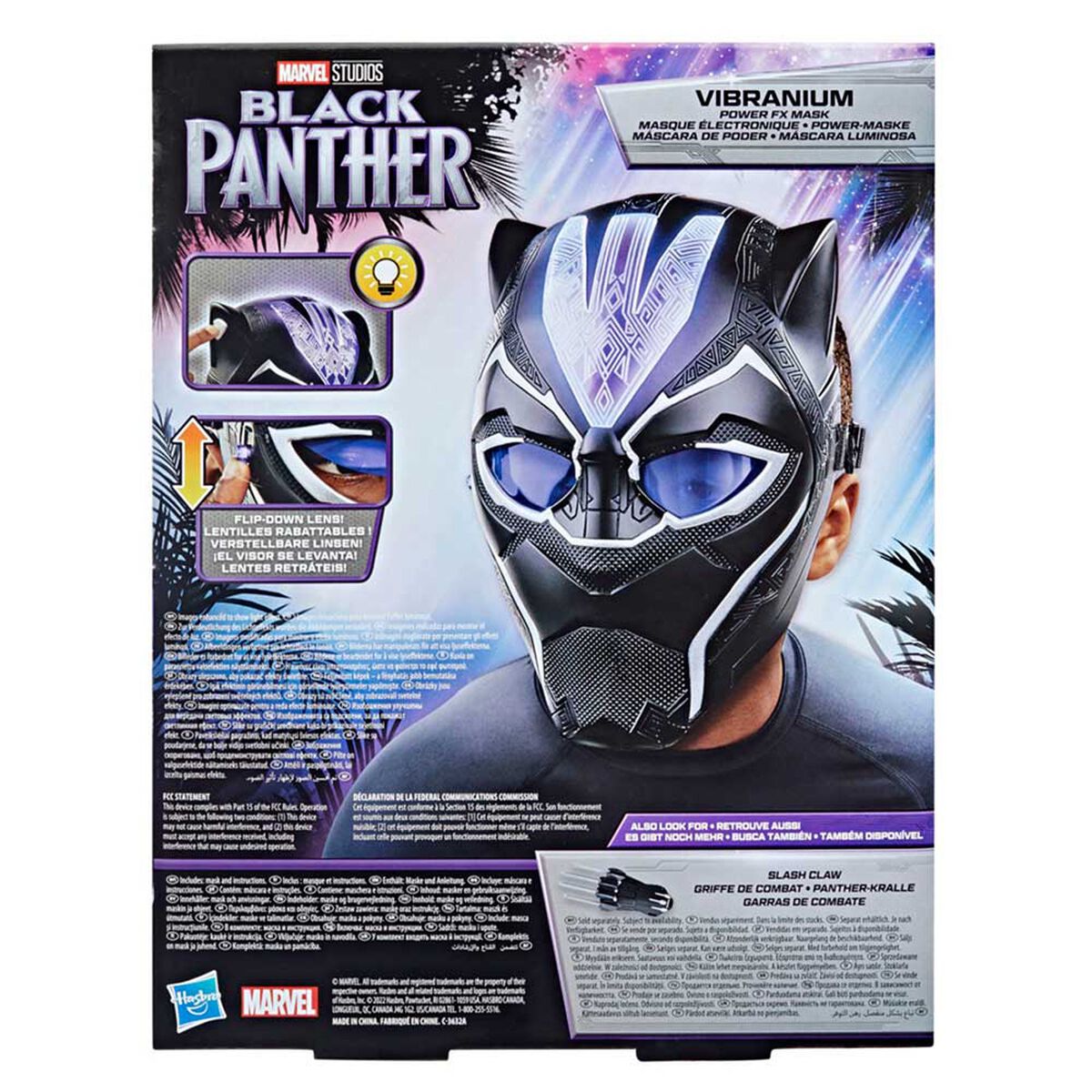 Máscara Luminosa Marvel Legacy Collection Pantera Negra
