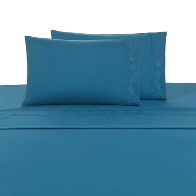 Imagen 1 del producto Juego de Sábanas Illusions 2 Plazas Bordada Midnight Azul