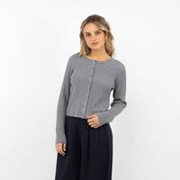 Sweater Mujer Icono Gris