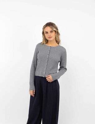 Imagen 1 del producto Sweater Mujer Icono Gris