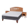 Cama Europea CIC 2 Plazas Ortopedic Advance + Respaldo + 2 Veladores New Gales