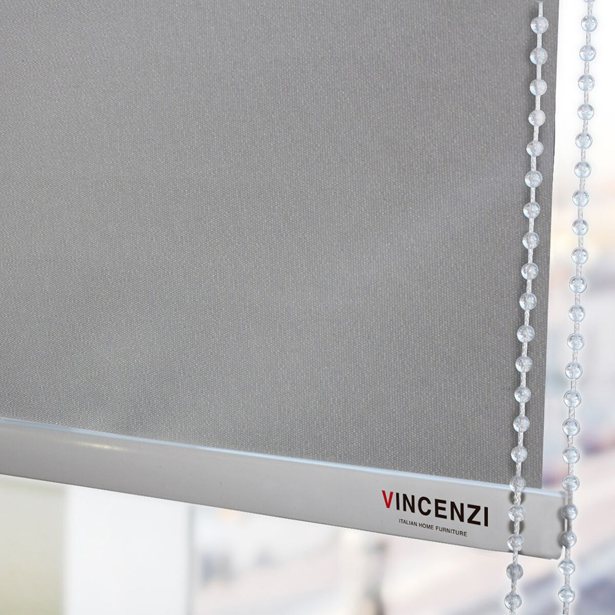 Cortina Roller Blackout Vincenzi Gris 120 x 230 cm