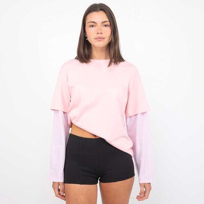 Polera College Tayloring Manga Larga Mujer Icono
