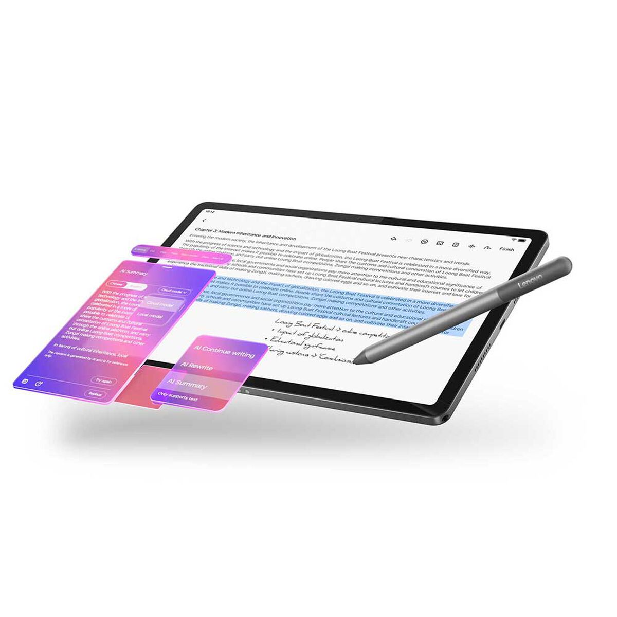 Tablet Lenovo ZAFR0125CL MediaTek Dimensity 6300 (8C, 2x A76 @2.4 GHz + 6x A55@2.0 GHz) 8GB 128GB Gris