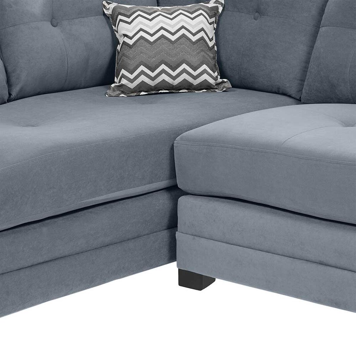 Sof&aacute; Seccional Izquierdo Living Factory Dubai 5 Cuerpos Gris