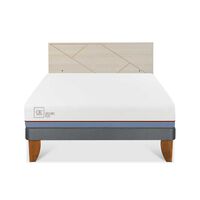 Cama Europea CIC 2 Plazas Excellence Plus + Respaldo Villarrica Alpino