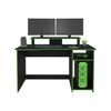 Escritorio Gamer TuHome Huni Wengue Y Verde