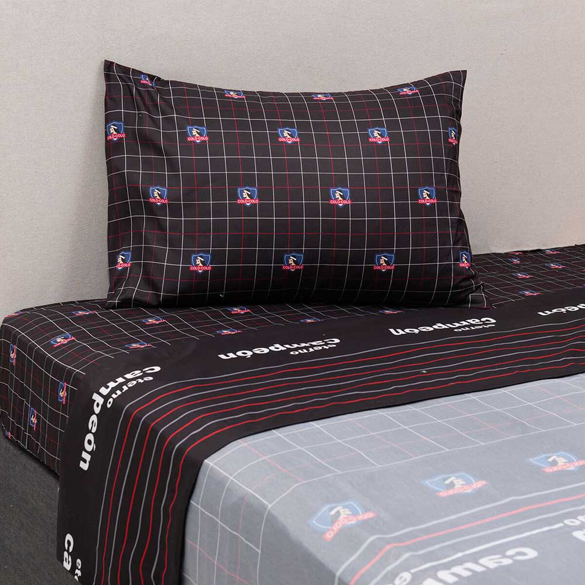 Juego de S&aacute;banas Infantil Colo-Colo 1.5 Plazas Escoses