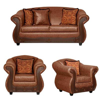 Juego de Living Black Factory Estambul 4 Cuerpos Terracota