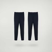 Pack 2 Calza Larga Escolar de Algodón Niña Talla 10 a 16 Crescendo Azul