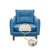Sillón Living Factory Vintage Azul Petróleo