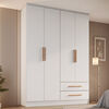 Closet Vekkahome Americano 4 Puertas 2 Cajones Blanco