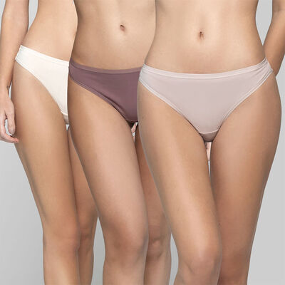 Imagen 1 del producto Pack 3 Calzón Colaless Intime Beige