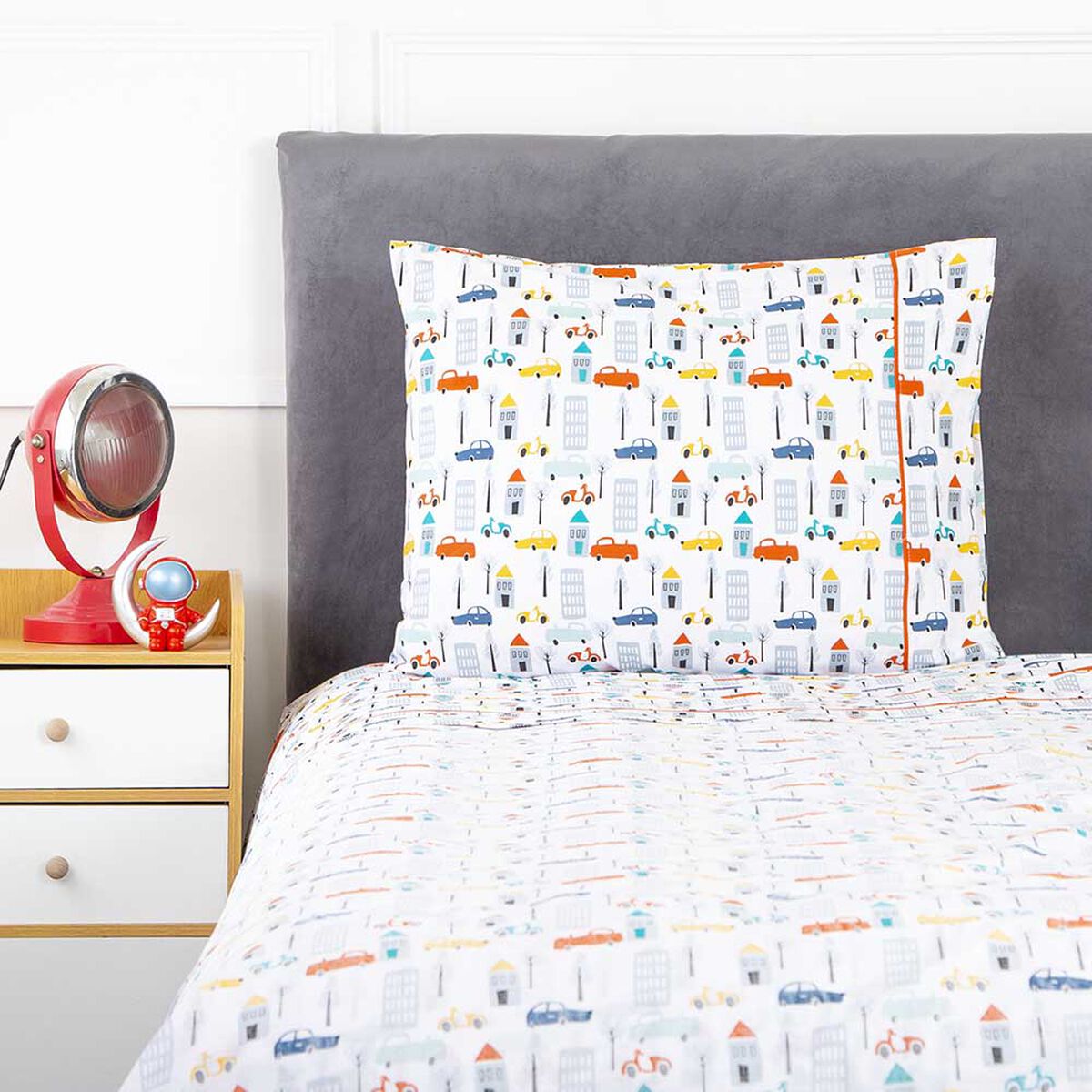 Juego de Sábanas Infantil Casanova Kids 144 Hilos 1,5 Plazas Cars