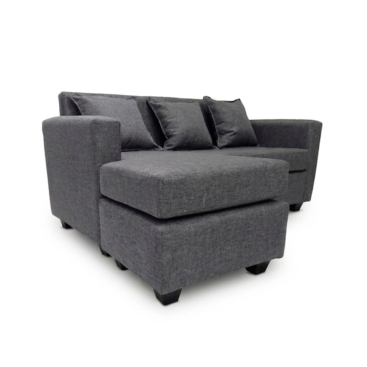 Seccional Muebles MPR Luna 4 Cuerpos Gris